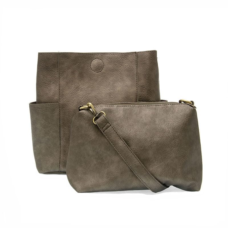 Image of Joy Susan Side-Pocket Bucket Bag: Kayleigh Crossbody
