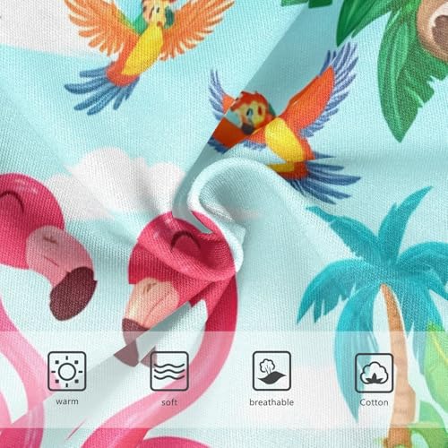 Colorful Scene Pink Flamingos Panties Little Girl Toddler Underwear Custom Cotton Funny Briefs Kids Undies 2t3