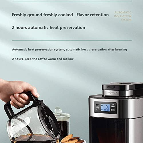 cvhtroe Espresso-Kaffeemaschine mit schäumendem Milchschaumstab, 1000 W Hochleistungs-Auslaufsichere 1,2-l… – Bild 6