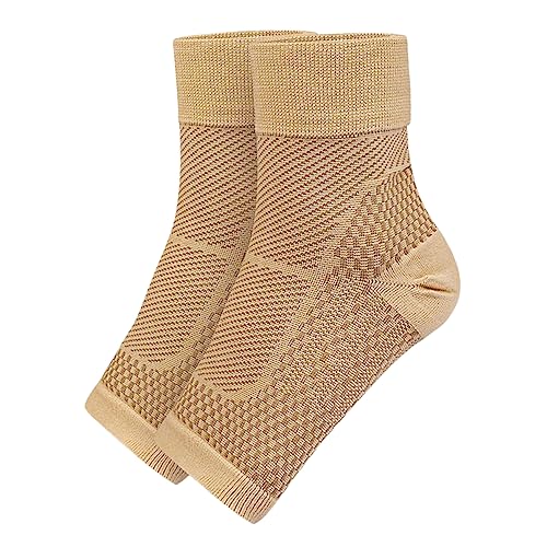 GOOHOCHY Ankle Compression Socks for Women Plantar Ankle Brace Support for Women S/m