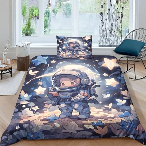 Housse de couette espace 3D pour transformer la chambre d'enfant en station spatiale