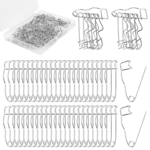 100 Piezas Imperdible Curvo, Alfileres De Hilvanado Para Acolchado Cierres En Forma De S Plateados Alfiler Costura Doblado Para Acolchado Tejido Manualidades Y Proyectos Costura 26mm