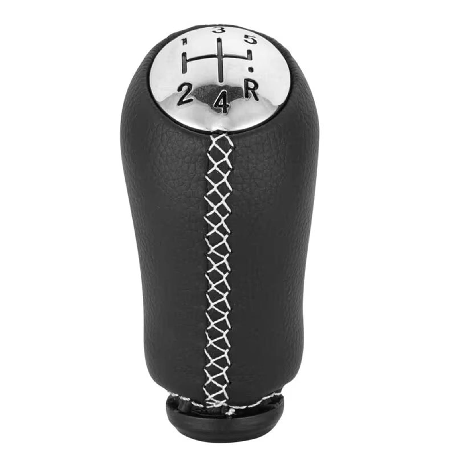 Llsucbd White Stitching Car Gear Shift Knob For Megane Ii 2002-2009