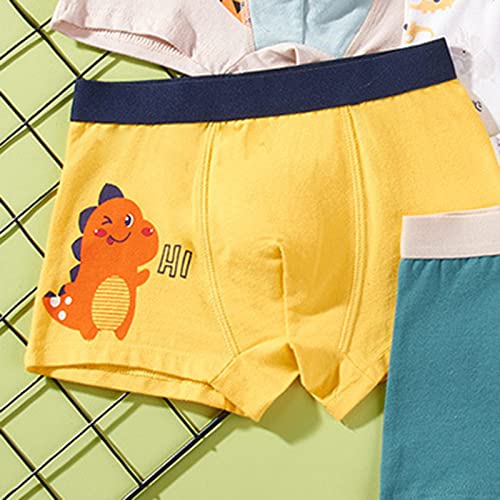 Kids Children Boys Cotton Underwear Set Cartoon Underpants Panties Trunks Briefs 4PCS Boys Briefs Shorts (Green, 3-5 Months)2