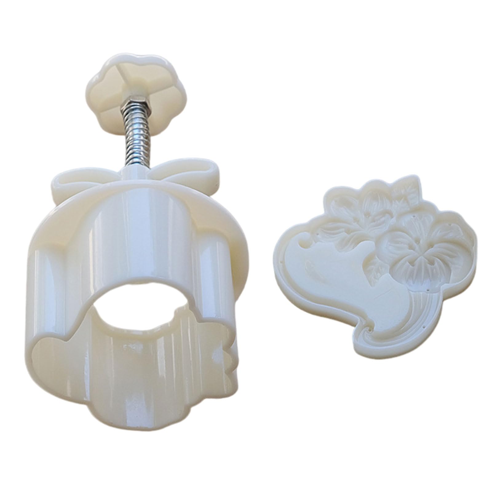 Buxuaaaa Cookie Stamp Peach Flower Cakes Molds Hand Pressure Cakes Maker Bakings Tool for MidAutumn Festival Maker
