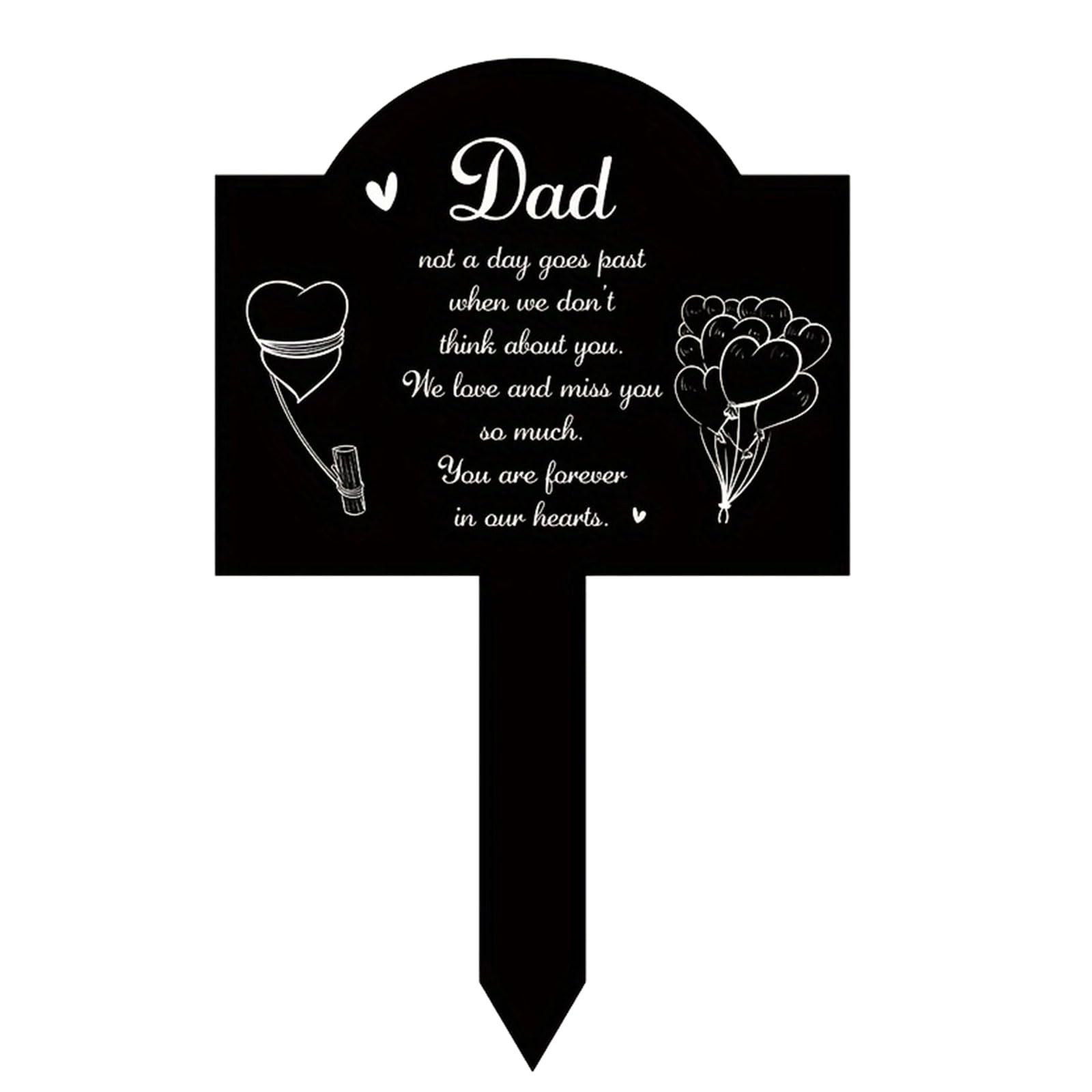 Cemetery Mom Dad Memorial Grave Stake Cemetery Graveside Sign for Home and Garden Decoration Grave Sign Dog Tombstone