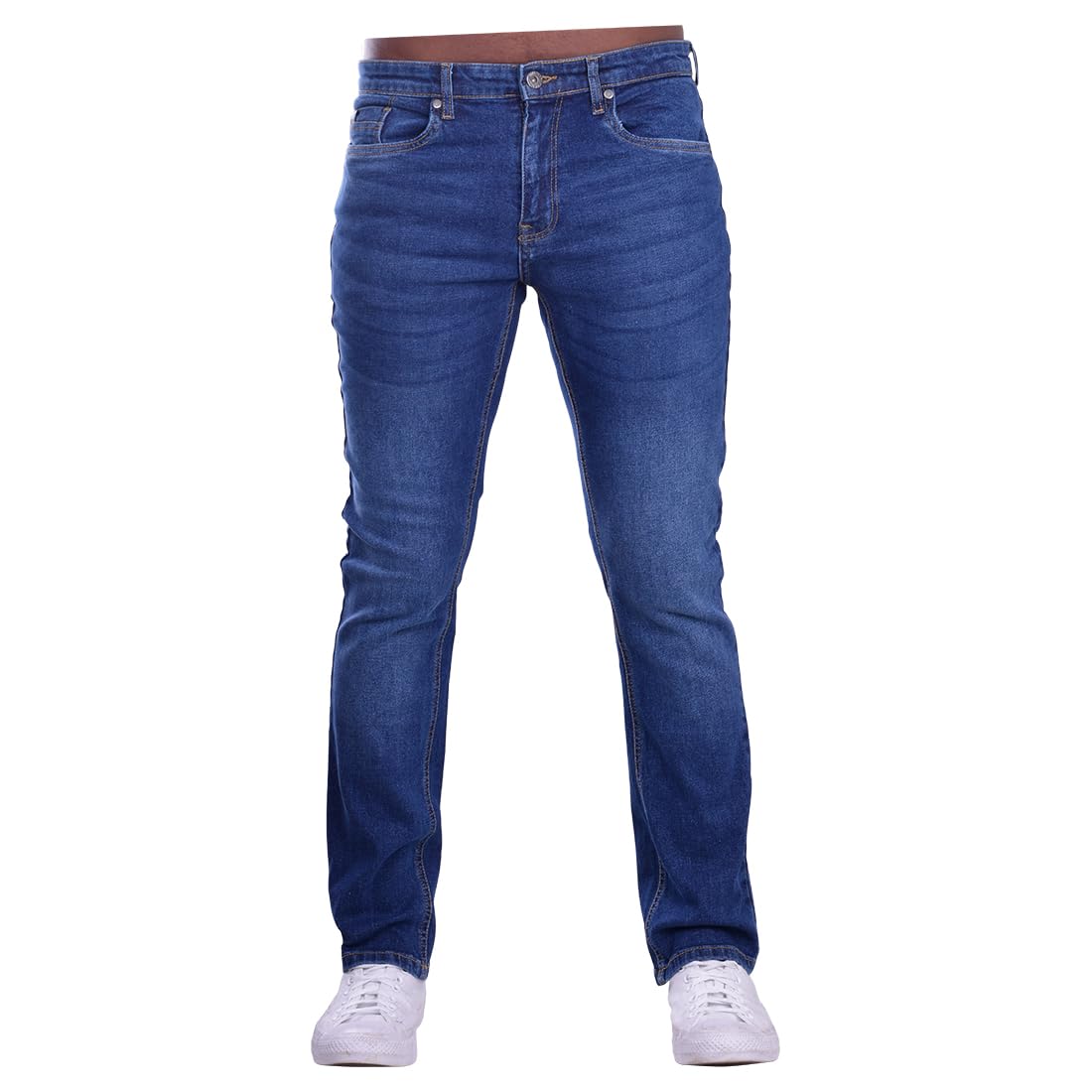 Firetrap Men's Dark Wash ’S Jeans – Regular Fit Stretch Denim Jeans, Straight Leg, Comfortable Everyday Casual Wear 32W / 32L