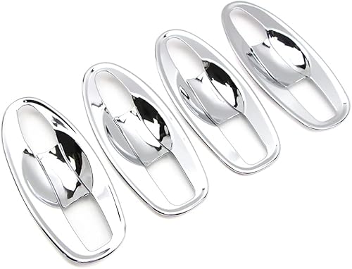 Miniatura 2 de Dreamseek Cubierta de cuenco para manija de puerta para Nissan Rogue X-Trail Xtrail T32 2014 2015 2016 triple cromado exterior moldeado protector