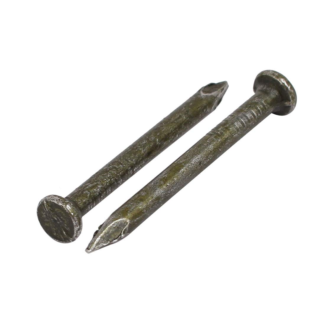 Aexit Fiber Concrete fastener Cement Wall Carbon Steel Point Tip Wire Nails 2.8mmx32mm 200PCS Model:13as131qo646