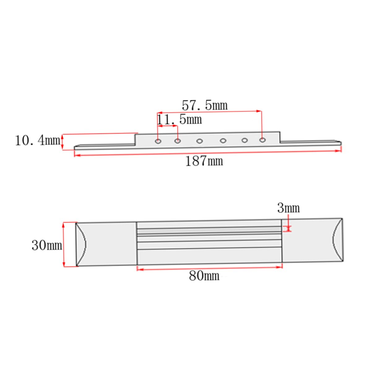 ERINGOGO Rosewood Guitar Bridge Replacement for Classical Guitars Easy to Install Maple Rosewood Inlay Parts for Guitar Repair Construction