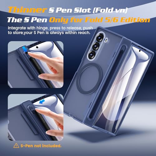 Coque Samsung Z Fold 6 protégeant la charnière et logeant votre stylet