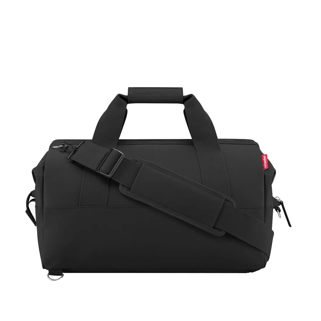 reisenthel Uniwersalna torba podróżna M Duffel Mix Black – torba podróżna o pojemności 18 l, wykonana z przetworzonych butelek PET – wysokiej jakości i wygodna – szer. 40 x wys. 33,5 x gł. 24 cm,