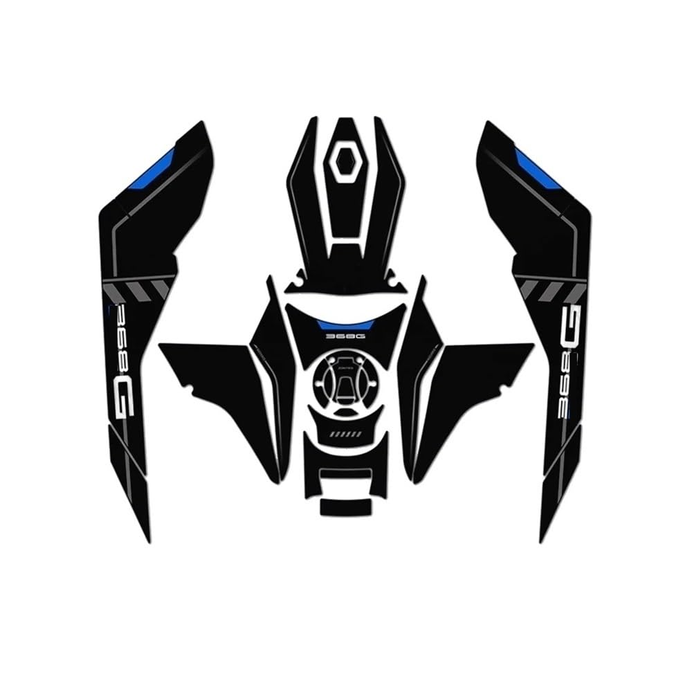 Stickers réservoir moto ZT368G évitez les rayures de peinture latérales