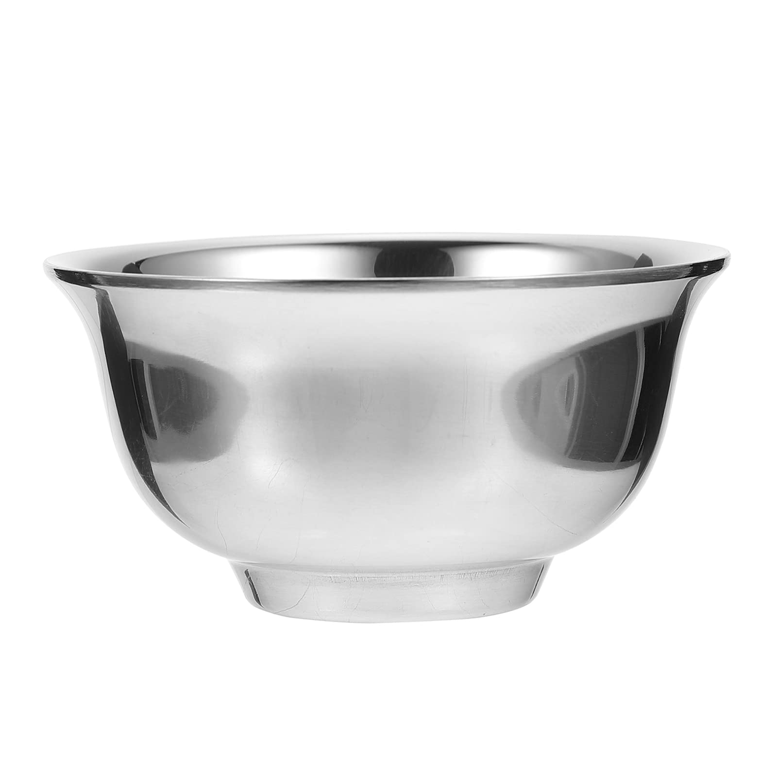 FOMIYES Stainless Steel Shaving Soap Bowl for Men Shaving Bowl Razor Barber Tool Random Style