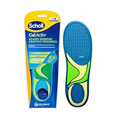 Scholl Solette GelActiv Scarpe Sportive, Solette con Tecnologia GelWave Ammortizzante, Comfort Tutto il Giorno per Persone Attive e in Movimento, Taglia 40-46.5, Ritagliabili