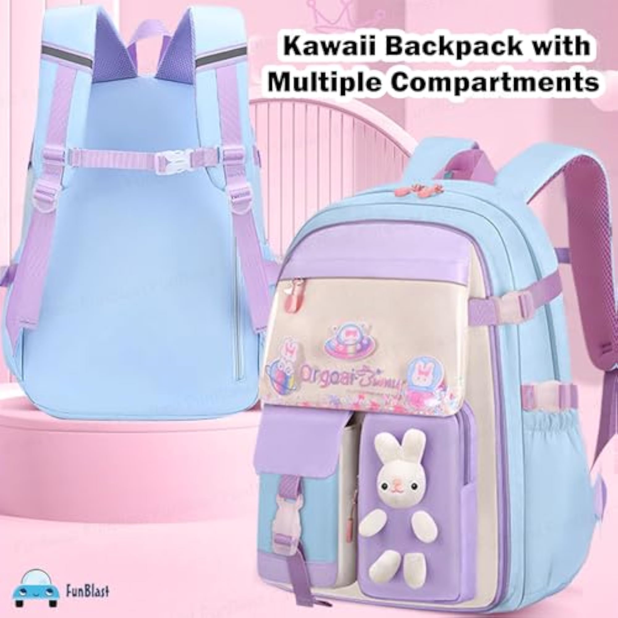 Lightweight Kawaii Backpack for Girls