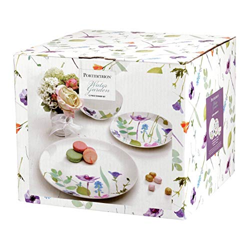 Portmeirion Water Garden 12pc Tableware Dinner Set, Serves 4 Dinner Service with Water Colour Decoration Made from Porcelain - Image 5