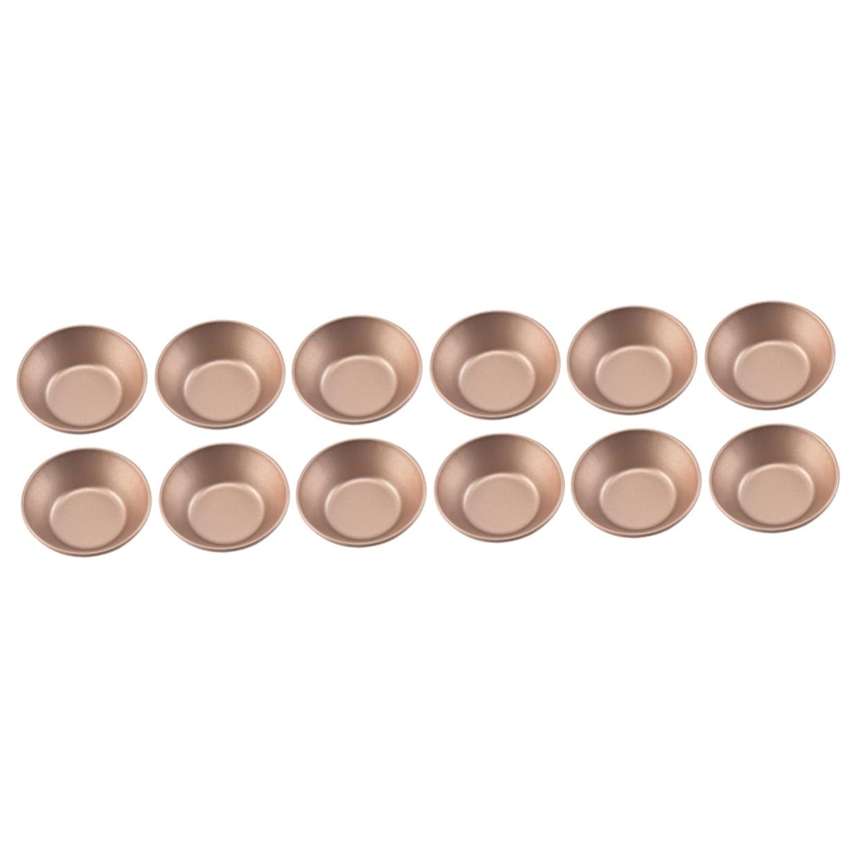 BESTonZON 12piezas Moldes De Tartas Redondas De Acero Carbono Moldes Para Hornear Mini Tartas y Puddings Fácil Desmoldeo y Limpieza y Muffins