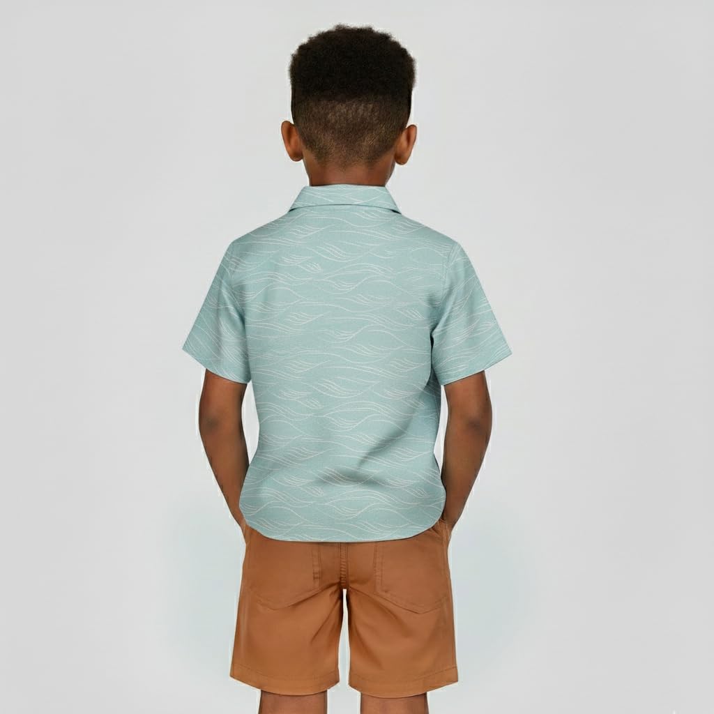 Ben Sherman Clothes Boys’ 2-Piece Linen-Tech Short Set with Button-Down Shirt & Shorts – Baby, Toddler & Big Boys (12M-14)