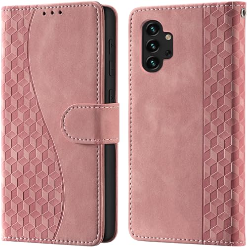 Flip Wallet Case For Samsung Galaxy A13 4G/5G PU Leather Pink