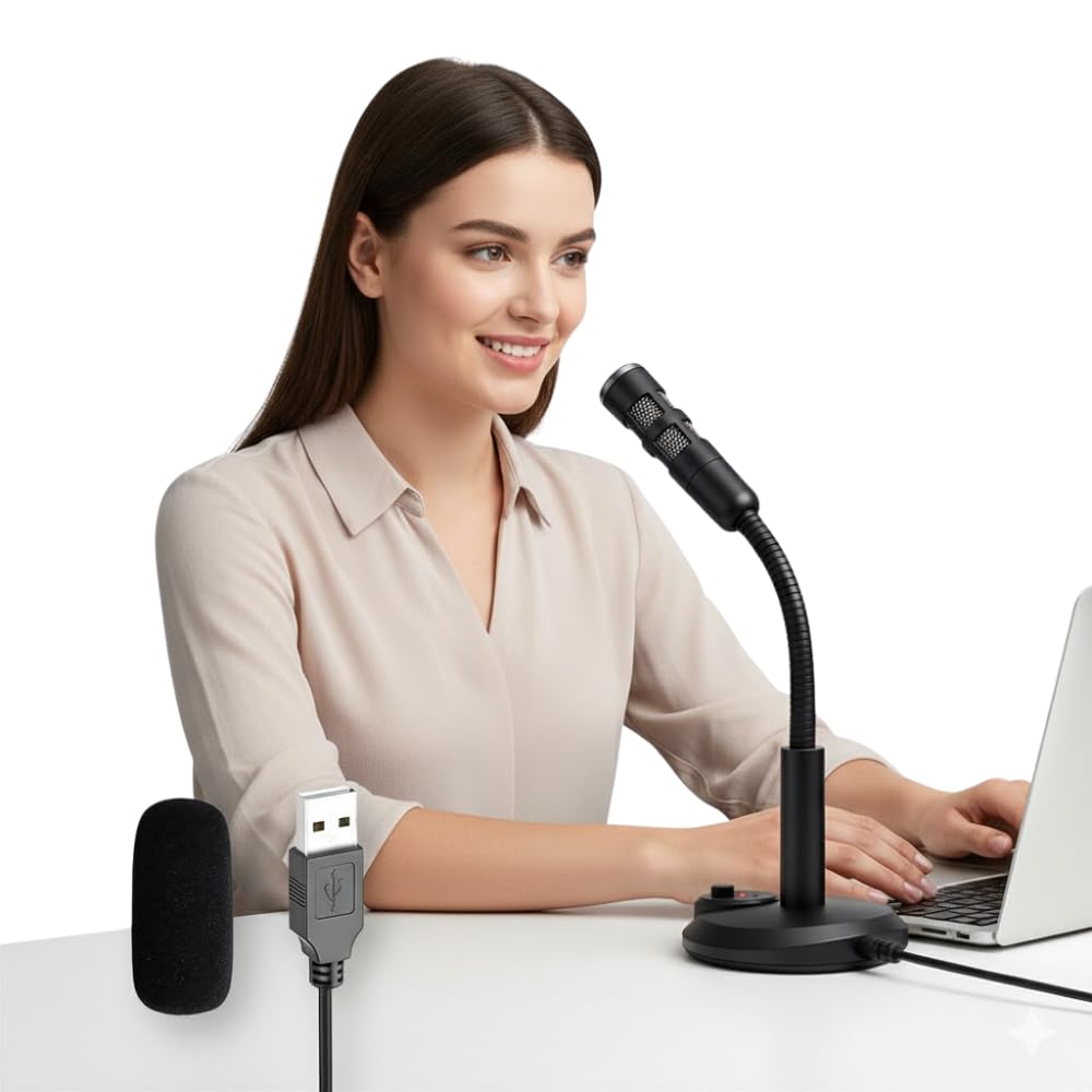 Drumstone (𝐒𝐩𝐞𝐜𝐢𝐚𝐥 𝟏𝟓 𝐘𝐞𝐚𝐫𝐬 𝐖𝐚𝐫𝐫𝐚𝐧𝐭𝐲 USB Desktop Microphone – Plug & Play Professional Studio Mic for Streaming, Gaming, Podcasting, Zoom, Voiceovers – Compatible with-picture-26