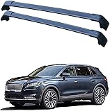 2 Piezas Coche Barras Techo para Lincoln Nautilus 2018-2021, Portaequipajes Aluminio Transversales Baca, dedicado Barras Anti-Robo