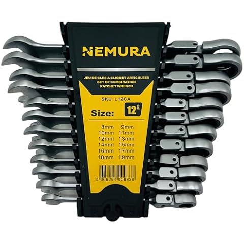Coffret clés à cliquet Nemura 12 pcs Cover