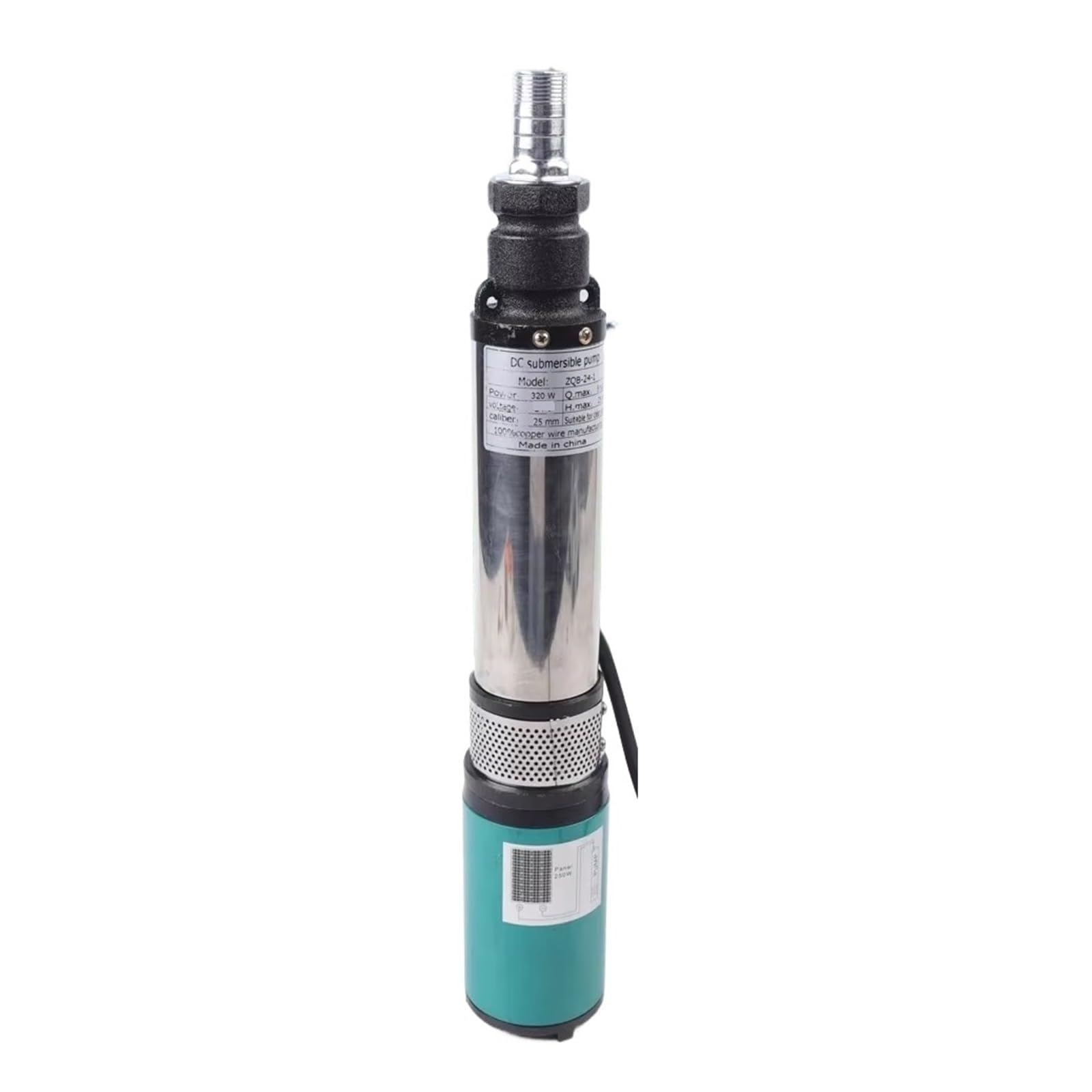 12V/24V/48V Solar Water Pump 400W High Lift Deep Well DC Screw Submersible Agricultural Irrigation Garden Home Powerful Water Flow(48V 40M 400W)