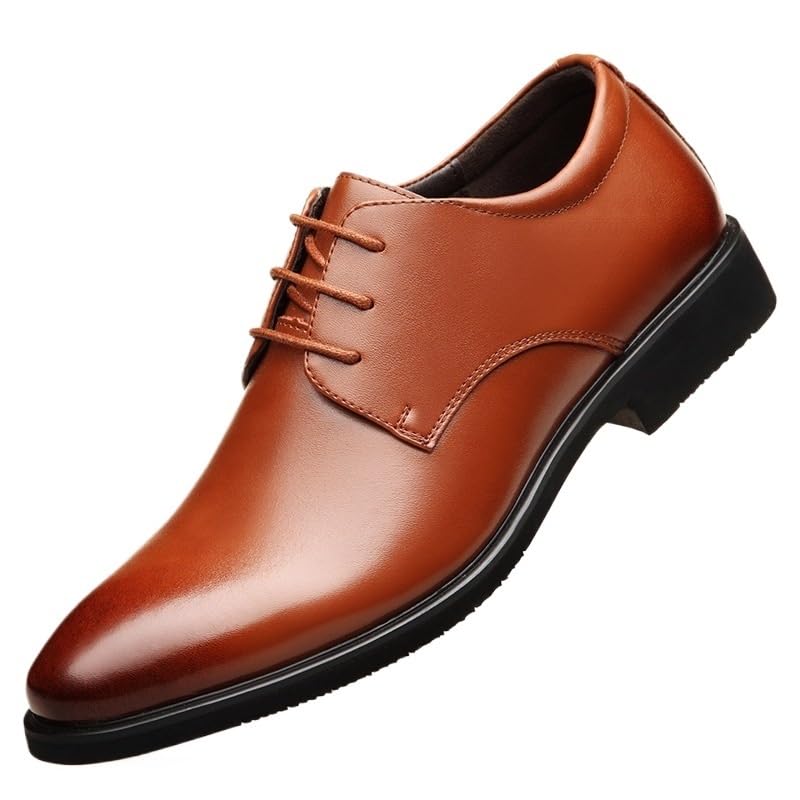 Casual Vintage Oxford Shoes Men's Lightweight Formal Shoes Breathable & Comfortable Men's Lace-up Shoes