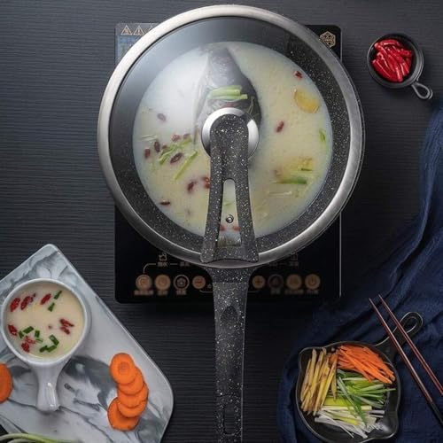 Wok antiadherente con tapa vidrio templado 32 cm miniatura 4