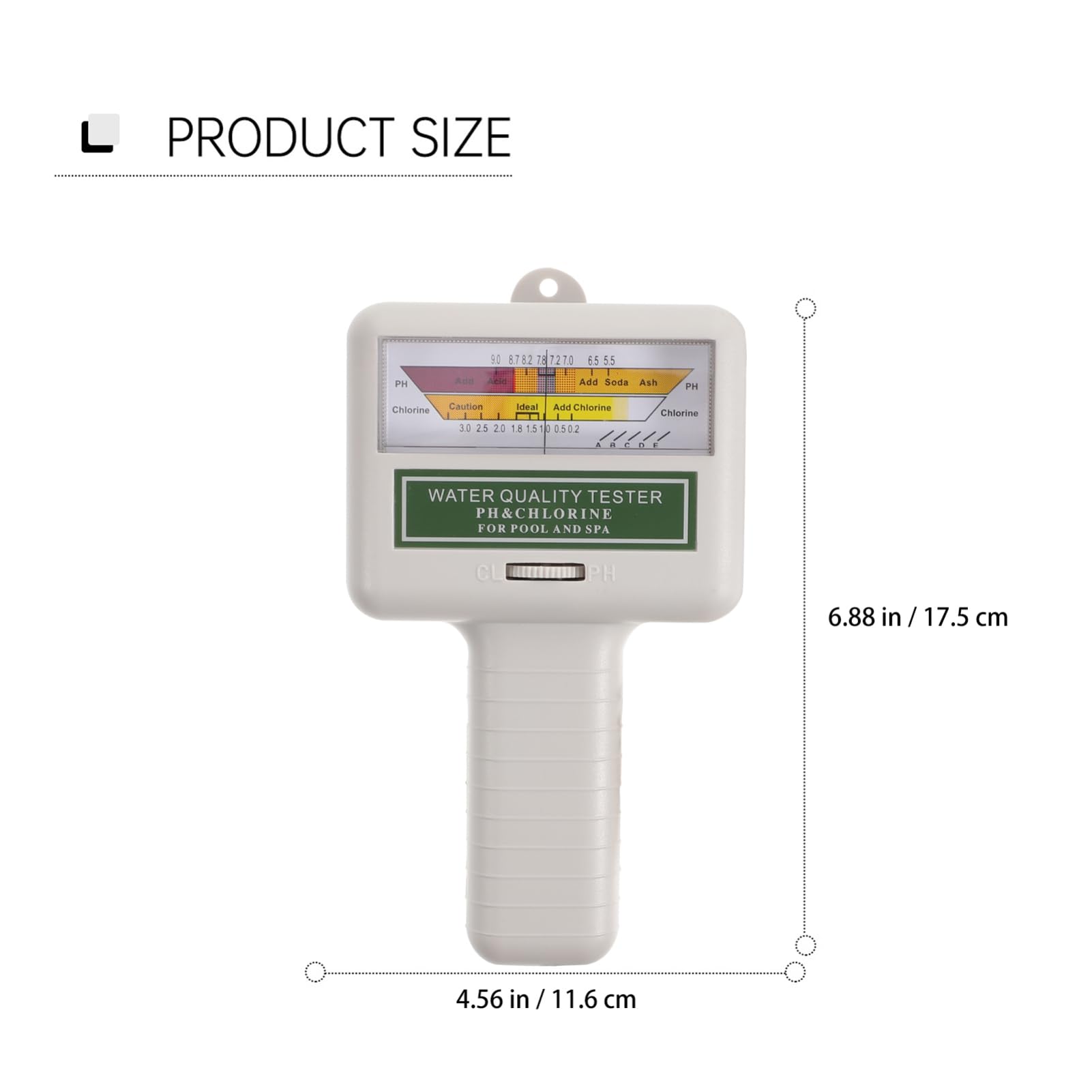 Probador de Calidad del Agua de Piscina Pc101 Pantalla Grande