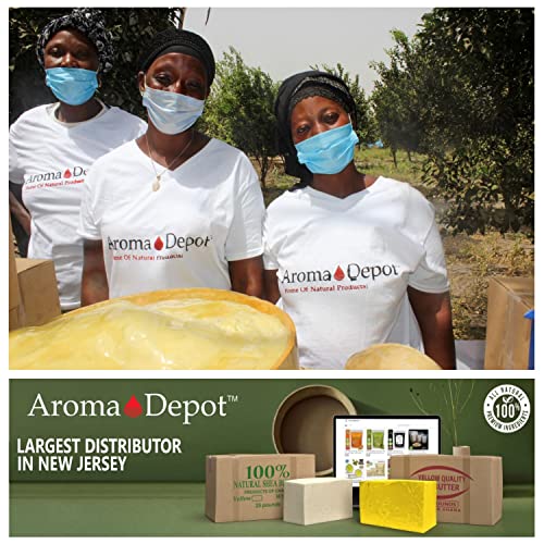 Raw African Shea Butter 8 oz. Ivory/White Grade A 100% Pure Natural Unrefined Fresh Moisturizing, Ideal for Dry and Cracked Skin. Can be use in Body, Hair and Face.
