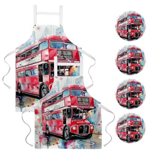Tabliers de cuisine anti taches pour protection nettoyage et travail