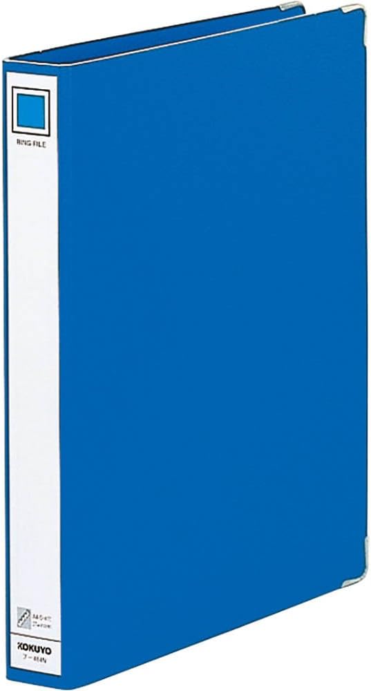 Kokuyo ring file A4 vertical 4 hole blue off -484NB