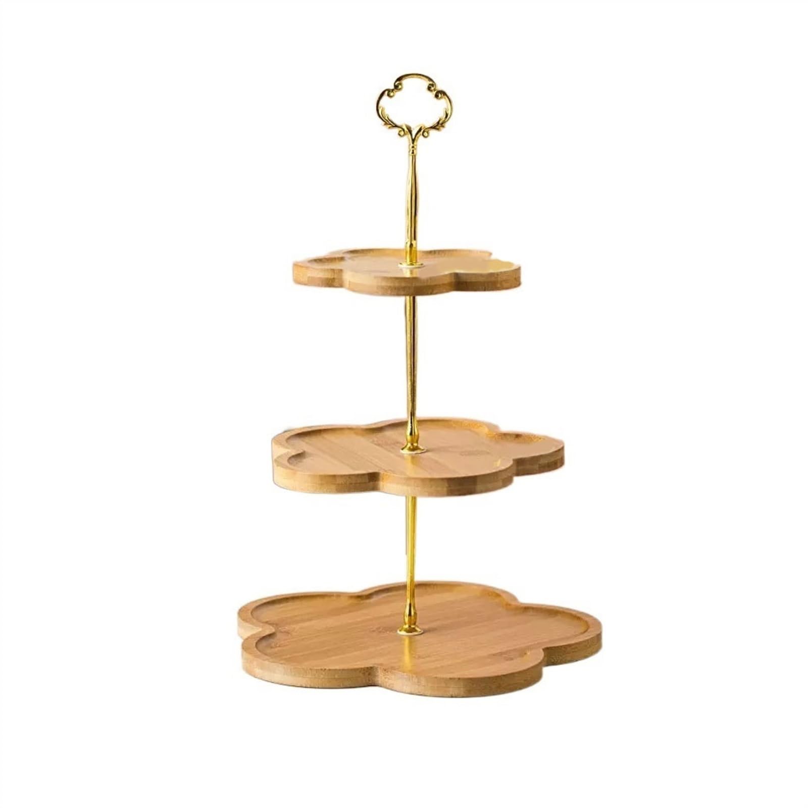 Cake Stand Two/Three Layer Cake Rack Candy Dim Sum Tray Coffee Shop Cakery Dessert Bread Display Rack Cake Holder (Size : Three Layers)