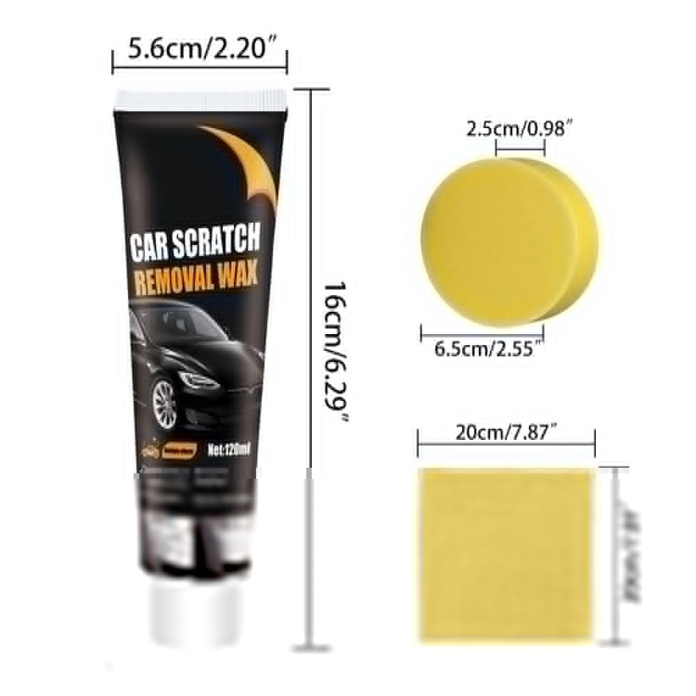 Car Scratch Remover, 2026 New Paint Rapid Scratch Remove, Car Scratch Repair Paste, 120 ml Scratch Removal Wax, with Wipe Sponge, Shallow Scratches Car Polish for All Paint Types (1 PCS) — view 2