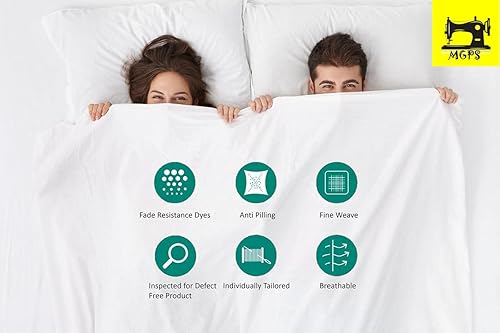 Miniatura 7 de True Luxury - Juego de sábanas de tamaño King de Alaska, 600 hilos, 100% algodón egipcio, juego de sábanas de 4 piezas, una sola capa de fibra