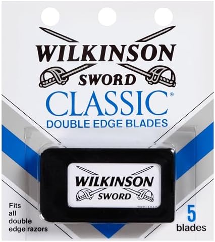Wilkinson Sword Double Edge Mens Razor Blades Refills, 5ct