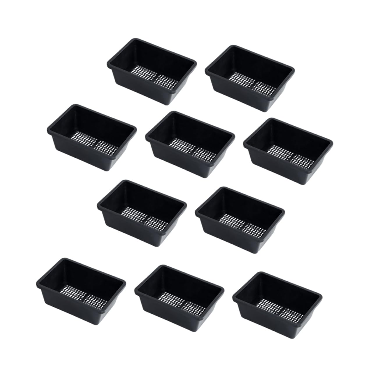TOYANDONA 2 Ensembles Plateau De Germination De Plantes Rectangulaire Lot de Pots De Semis pour Plantes Et Légumes Tray De Culture Pratique pour Jardin Et Balcon 10 Pièces * 2