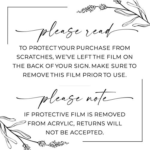 In Loving Memory Acrylic Sign | Wedding Memorial Sign With Stand | Wedding Sign (8X10, Clear Acrylic Stand) #TOP4