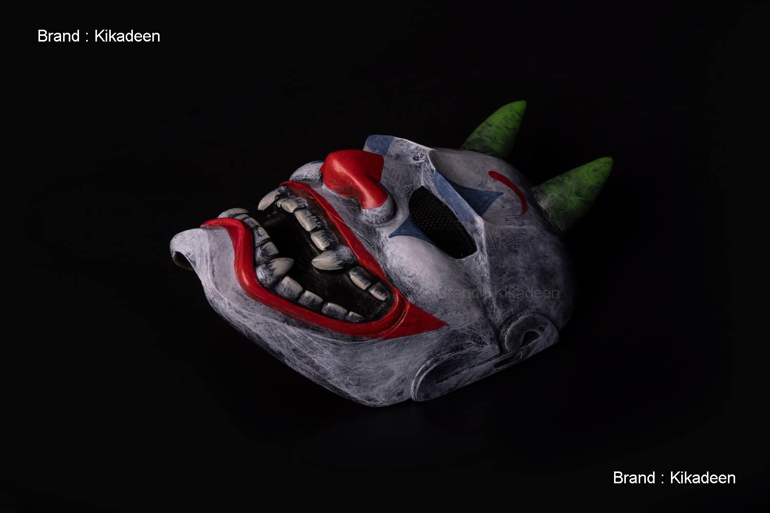 Masque Hannya japonais Airsoft BB Gun samouraï Oni Kabuki Noh Diable Diable DJ Party Halloween Costume Cosplay Kikadeen rose KK11 - France