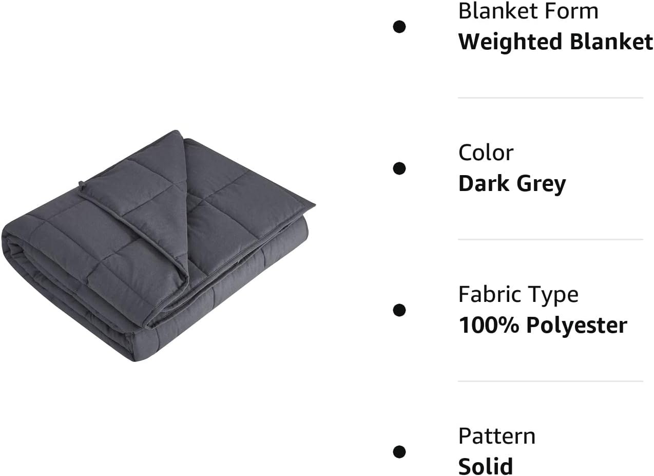 Anfie - Manta Con Peso Tamaño Queen/King (80 X 87 Pulgadas, 20 Libras), Ultrasuave Y Acogedora, Refrescante, Para Adultos, Lavable A Máquina, Beige