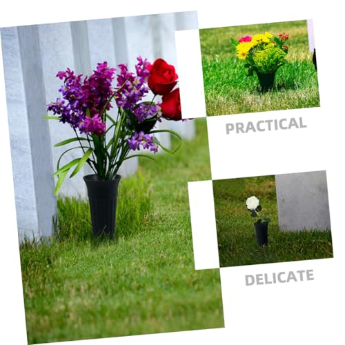 Vases funéraires de cimetière de qualité durable x6 - 3