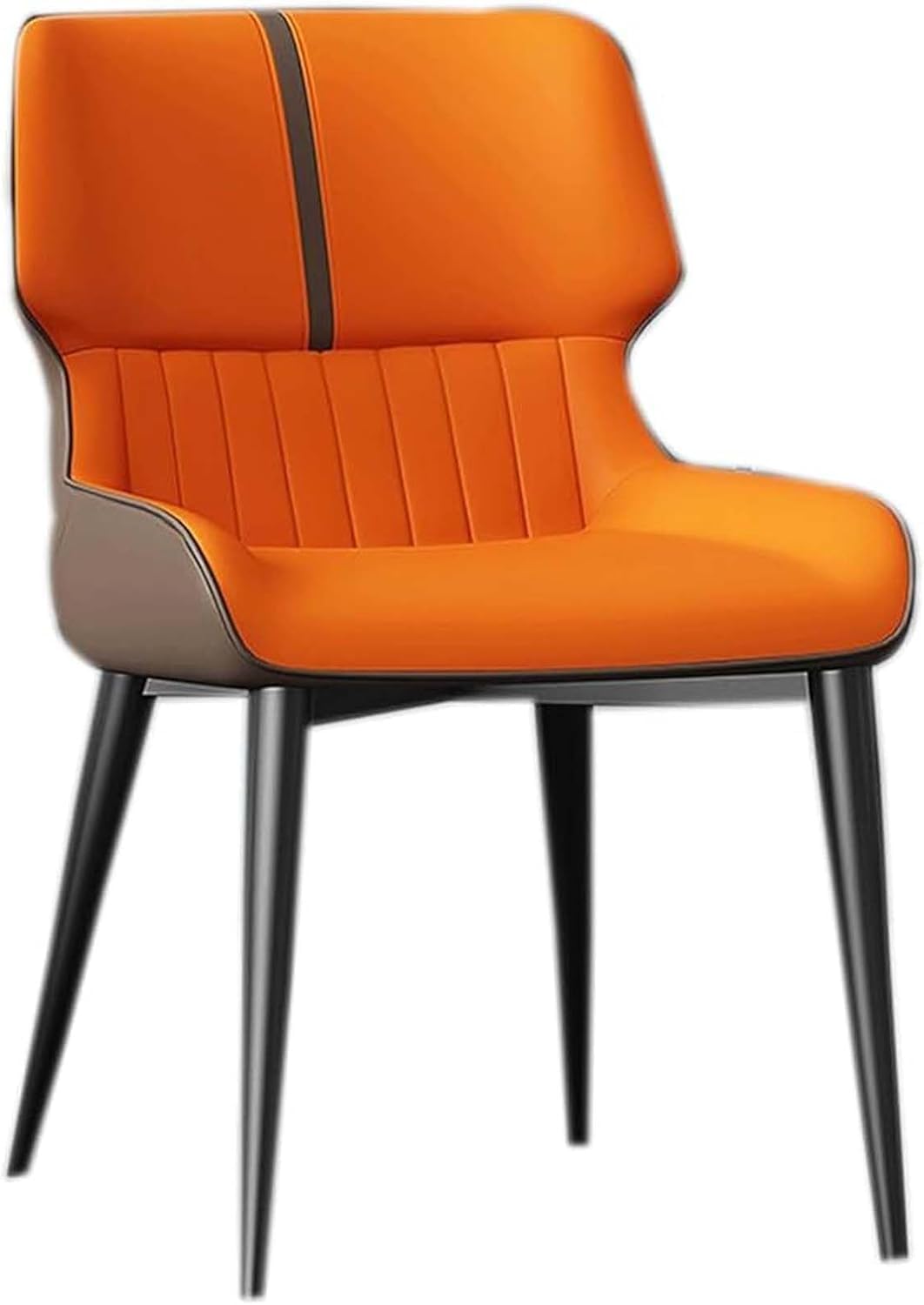 Chaise longue en cuir et acier au carbone pour salon moderne