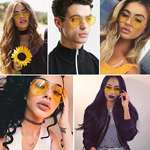 Outray Aviator Sunglasses for Men Women Night Vision Polarized Metal Frame Sunglasses for Driving-UV 400 Protection4