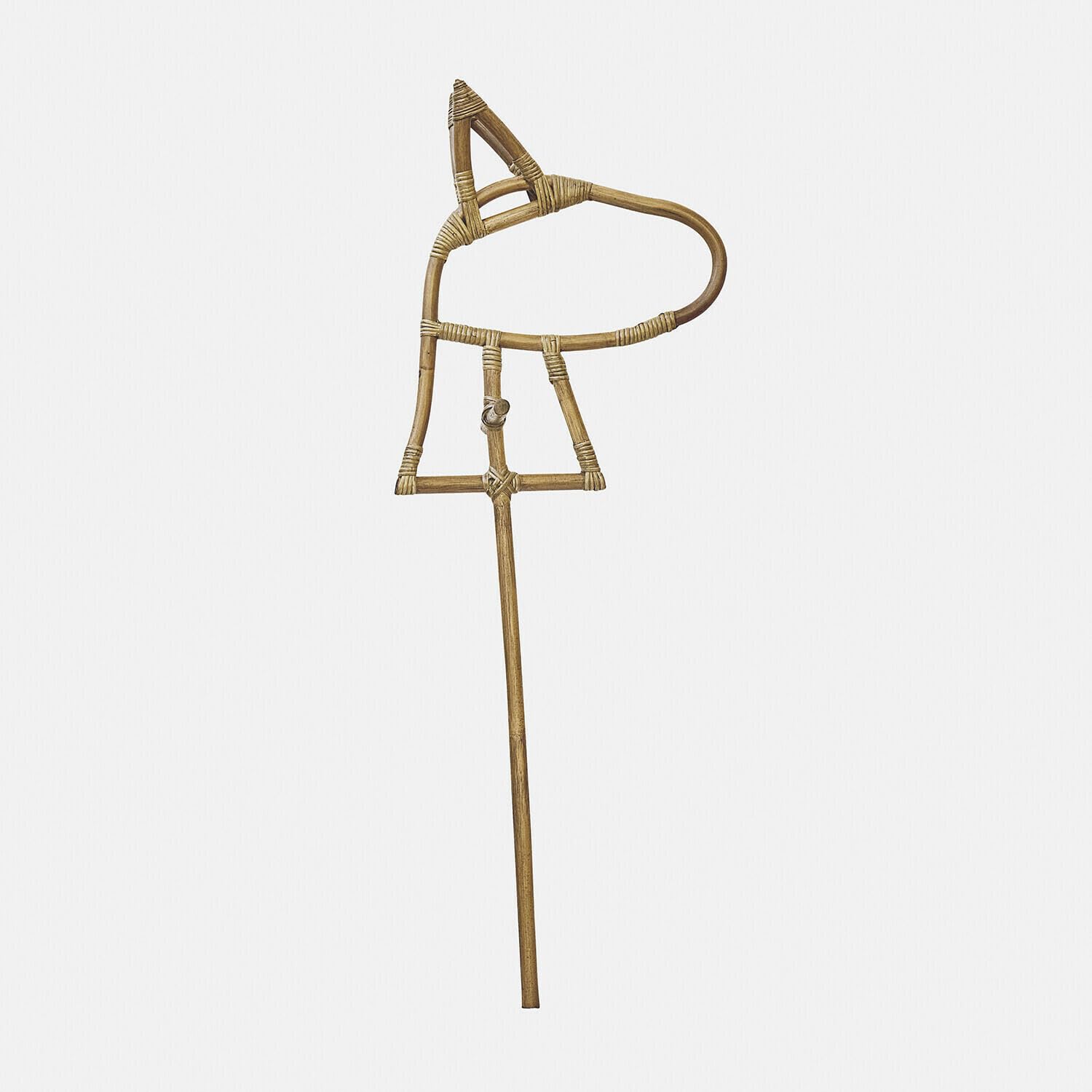Loberon Steckenpferd Snokki - Natürlicher Look - Leicht & Dennoch Stabil -Passt in Jede Spielecke - Kinderzimmer - Spielaccessoire - Rattan, braun