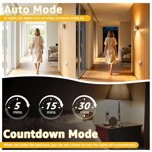 Image of Greencycle Motion Sensor Outlet Plug 2 Sets,Wireless Sensor Auto Lighting