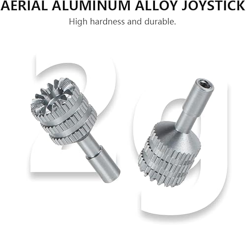 Miniatura 3 de Control remoto Rocker Joystick para DJI RCRC 2 Controlador de aluminio Stick para Mini 3 ProAir 3Flip Air 3 Accesorios de repuesto (Plata)