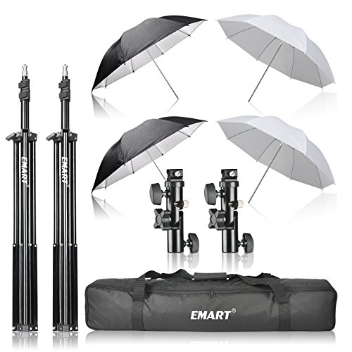 Image of EMART Photography Umbrella, 400W 5500K Lighting kit for Vedio, Studio 4Pack