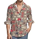 Chemises à manches longues pour homme : ces chemises d'automne pour homme sont parfaites pour le printemps, l'automne et une utilisation quotidienne. Il convient à divers environnements tels que les rendez-vous, le shopping, la maison, le bureau, les fêtes du week-end, les vacances et les activités de plein air, ce qui en fait un choix idéal pour les chemises boutonnées à manches longues pour homme